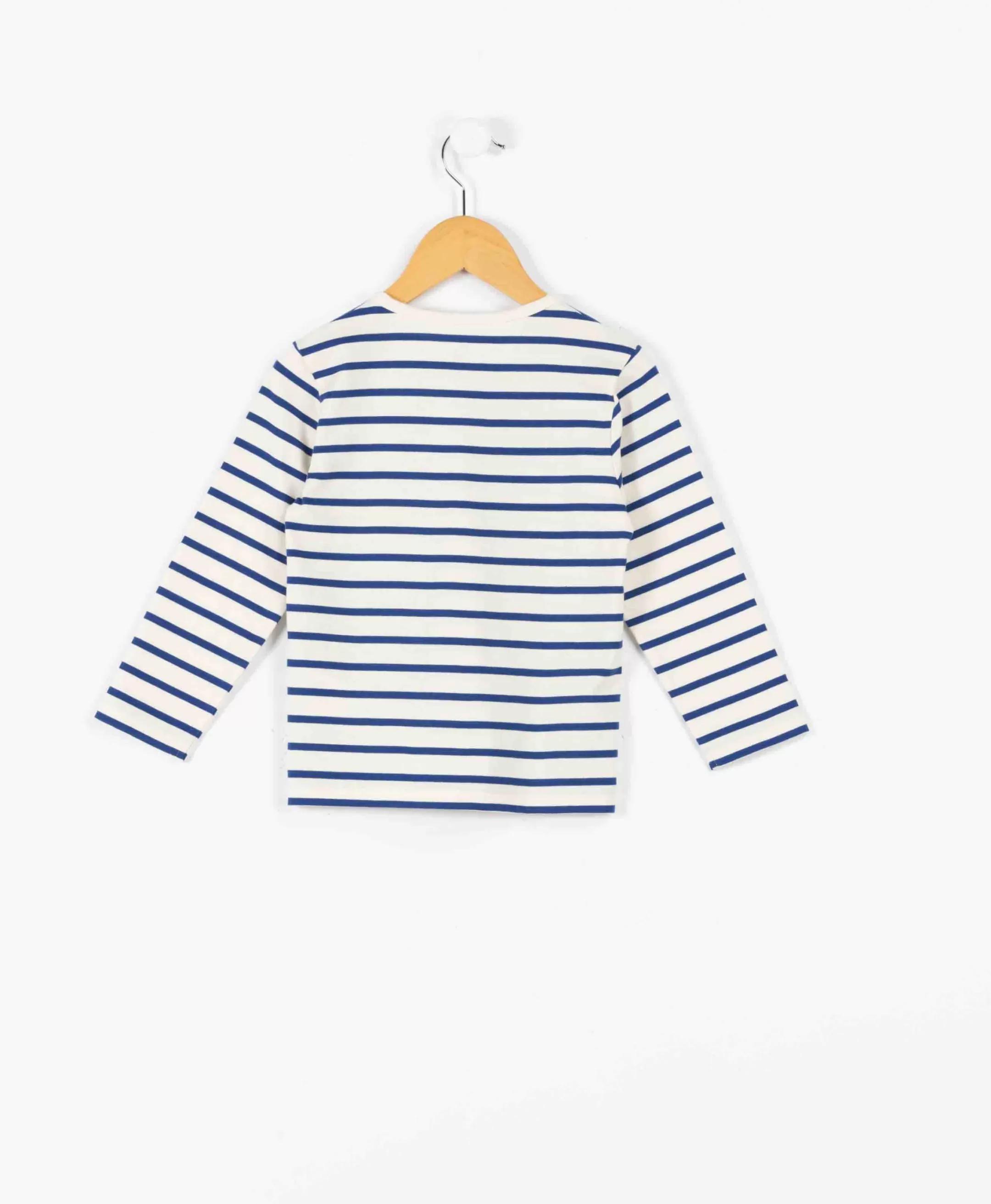 Terre de Marins MARINIERE ML FD GREGE RAYE BLEU VIF ECOGAL Fashion