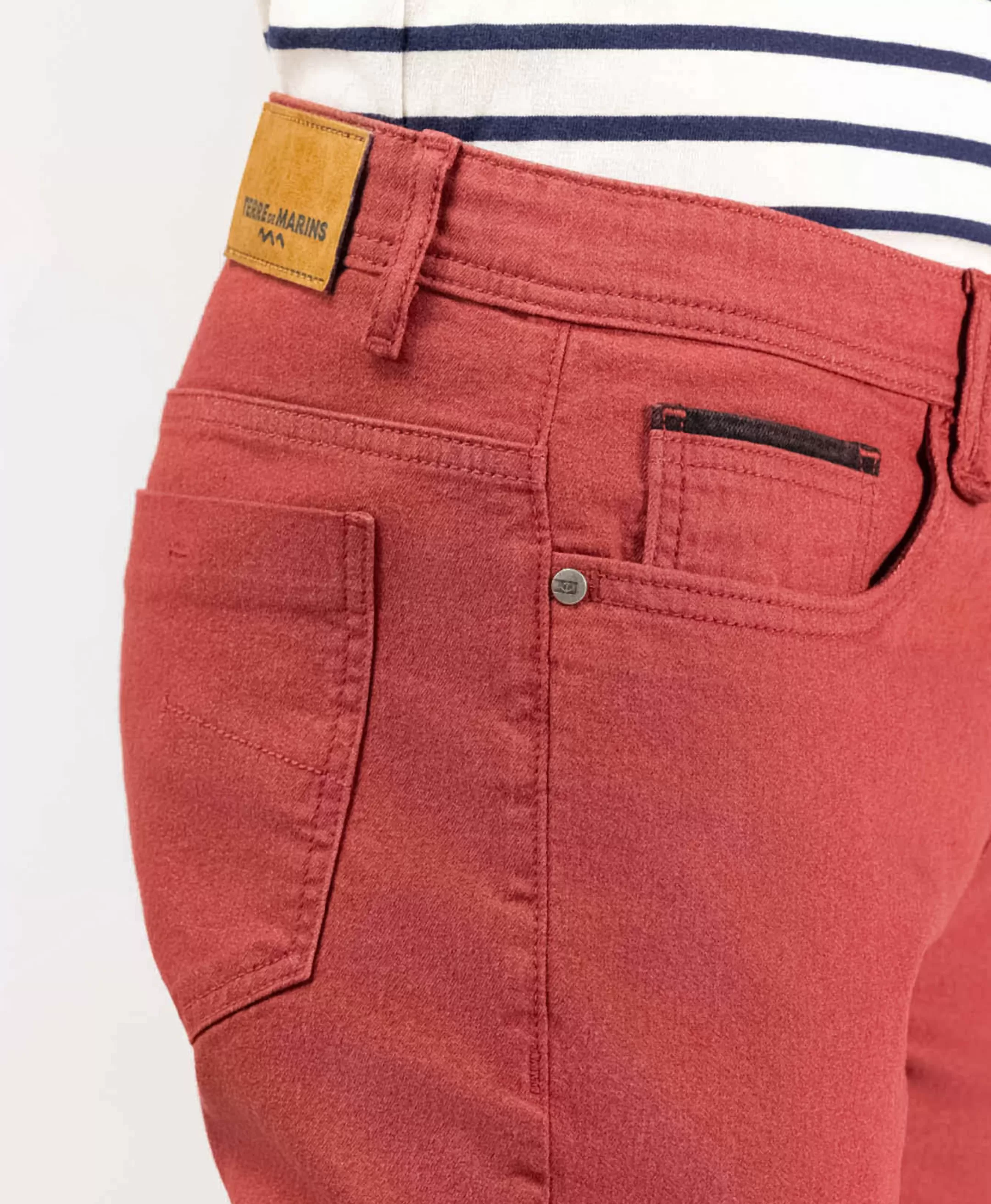 pantalon_rouge_delave_elino_4.webp Terre de Marins PANTALON ROUGE DELAVE ELINO Sale