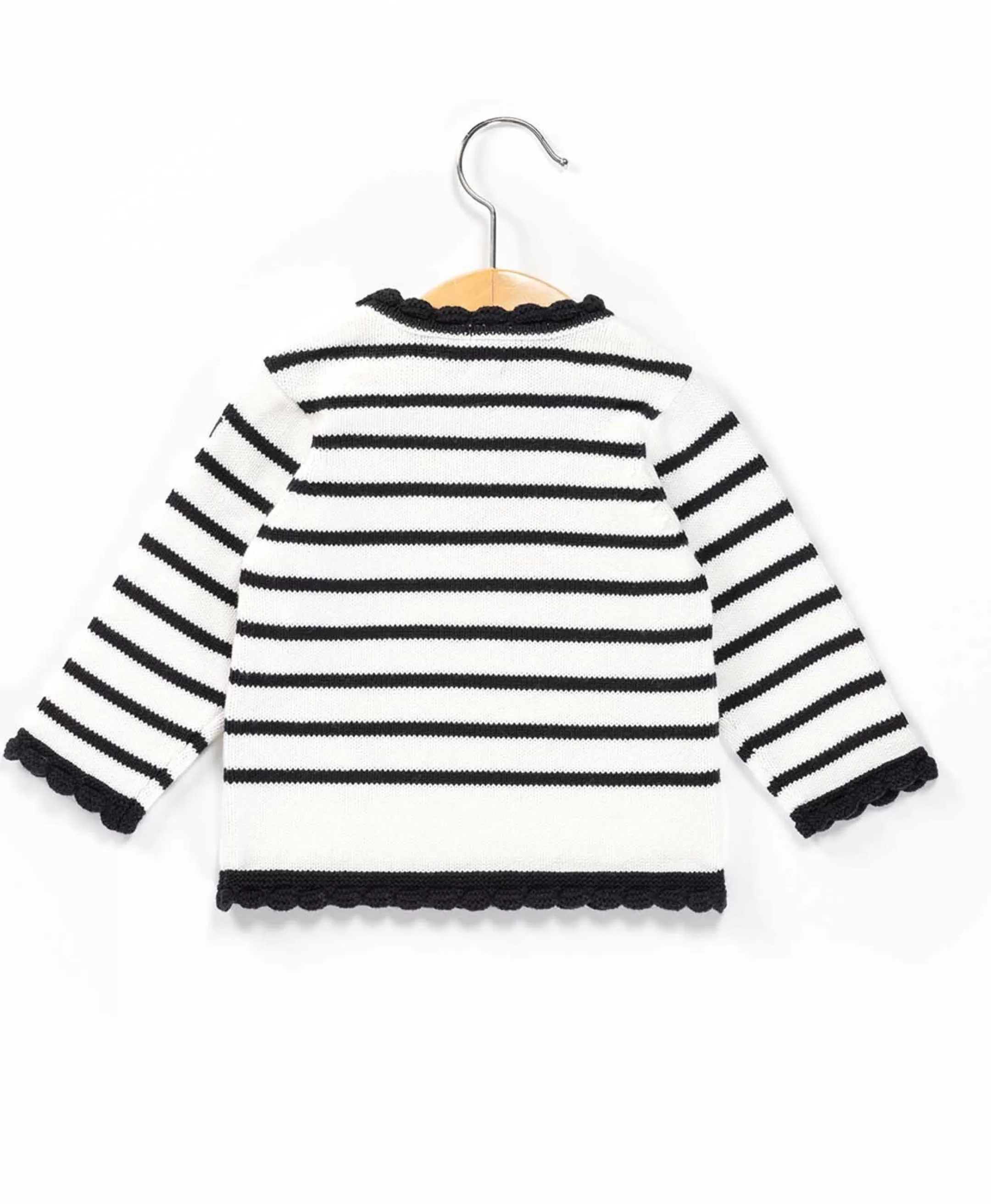 Terre de Marins PULL FOND BLANC OPT RAYE MARINE OMALA Flash Sale