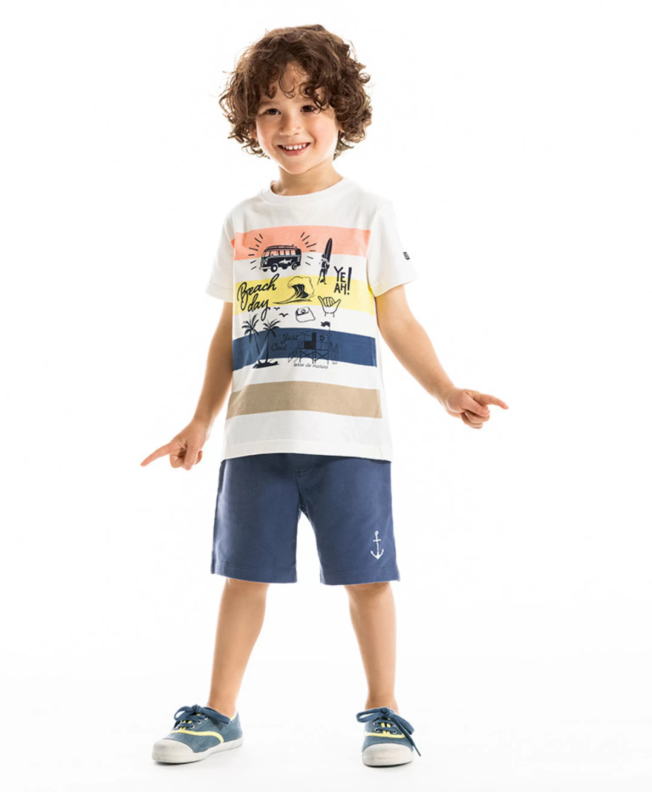 Terre de Marins TEE SHIRT MC RAYE MULTICOLORE ELTICO Discount