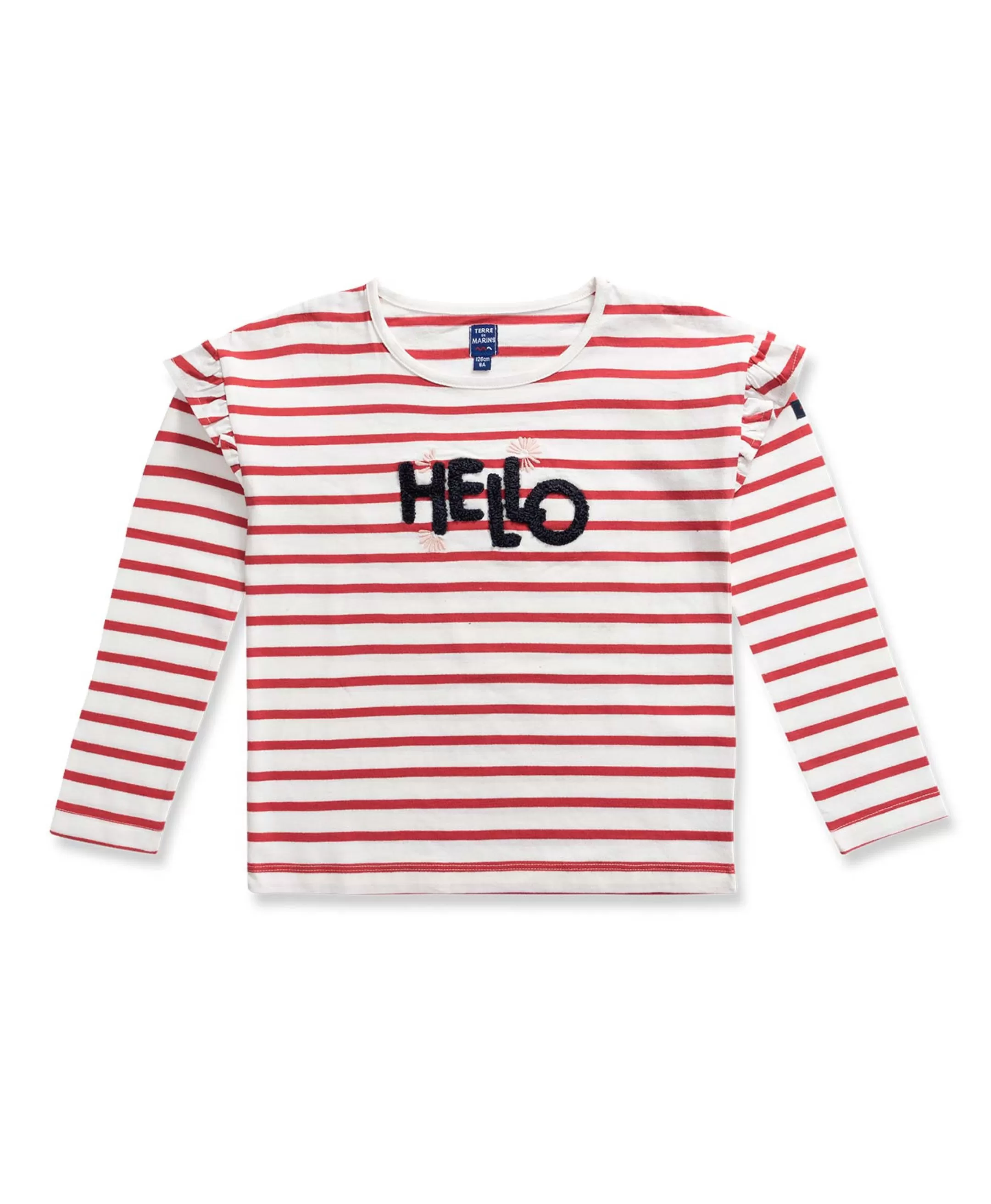 Terre de Marins TEE SHIRT ML FOND NATUREL RAYE MULTICOLORE TASIRA Cheap