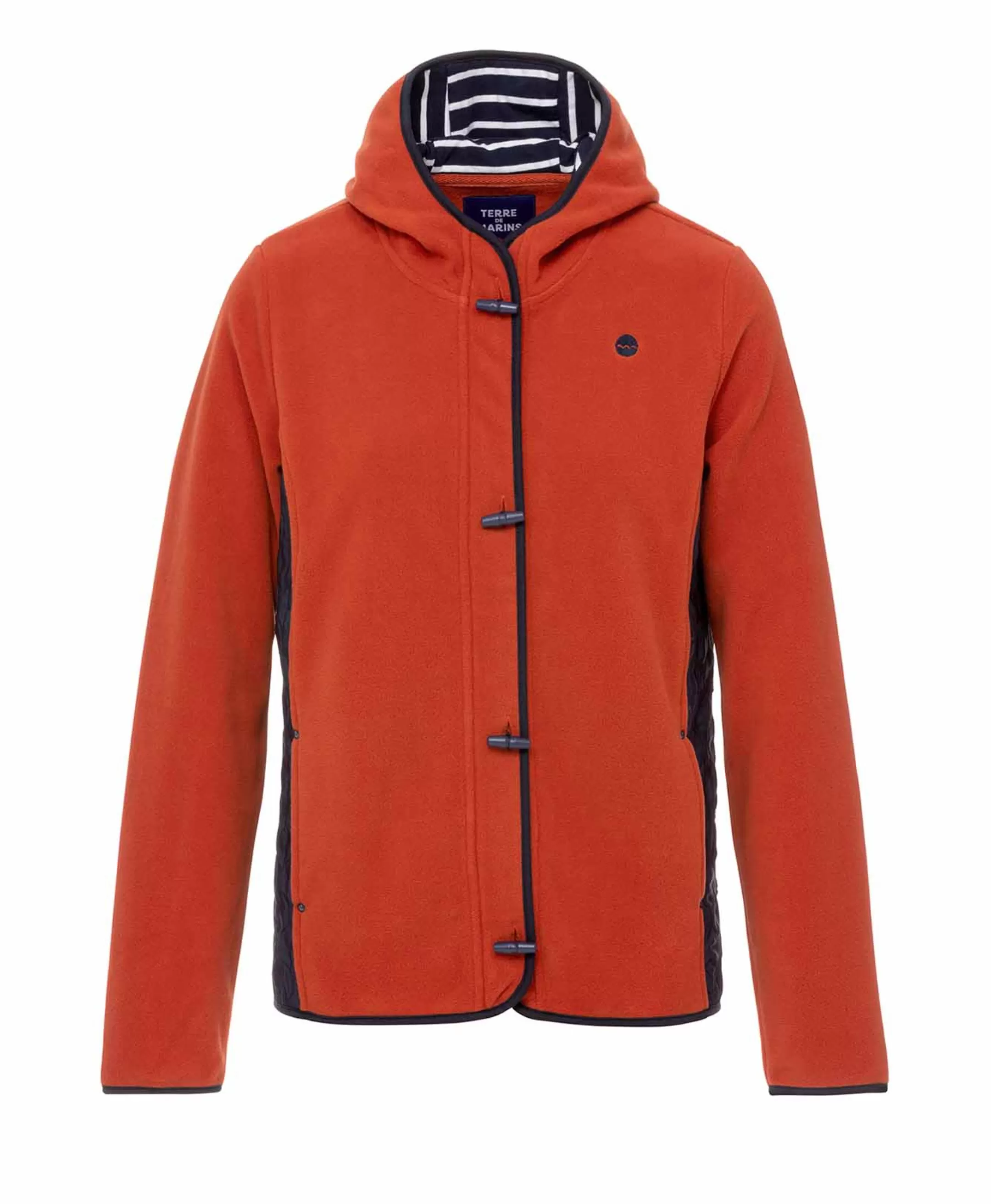 Terre de Marins VESTE POLAIRE ROUGE BRIQUE NECAR Hot